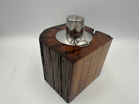 Recycled Wooden Oil Burner Small 102