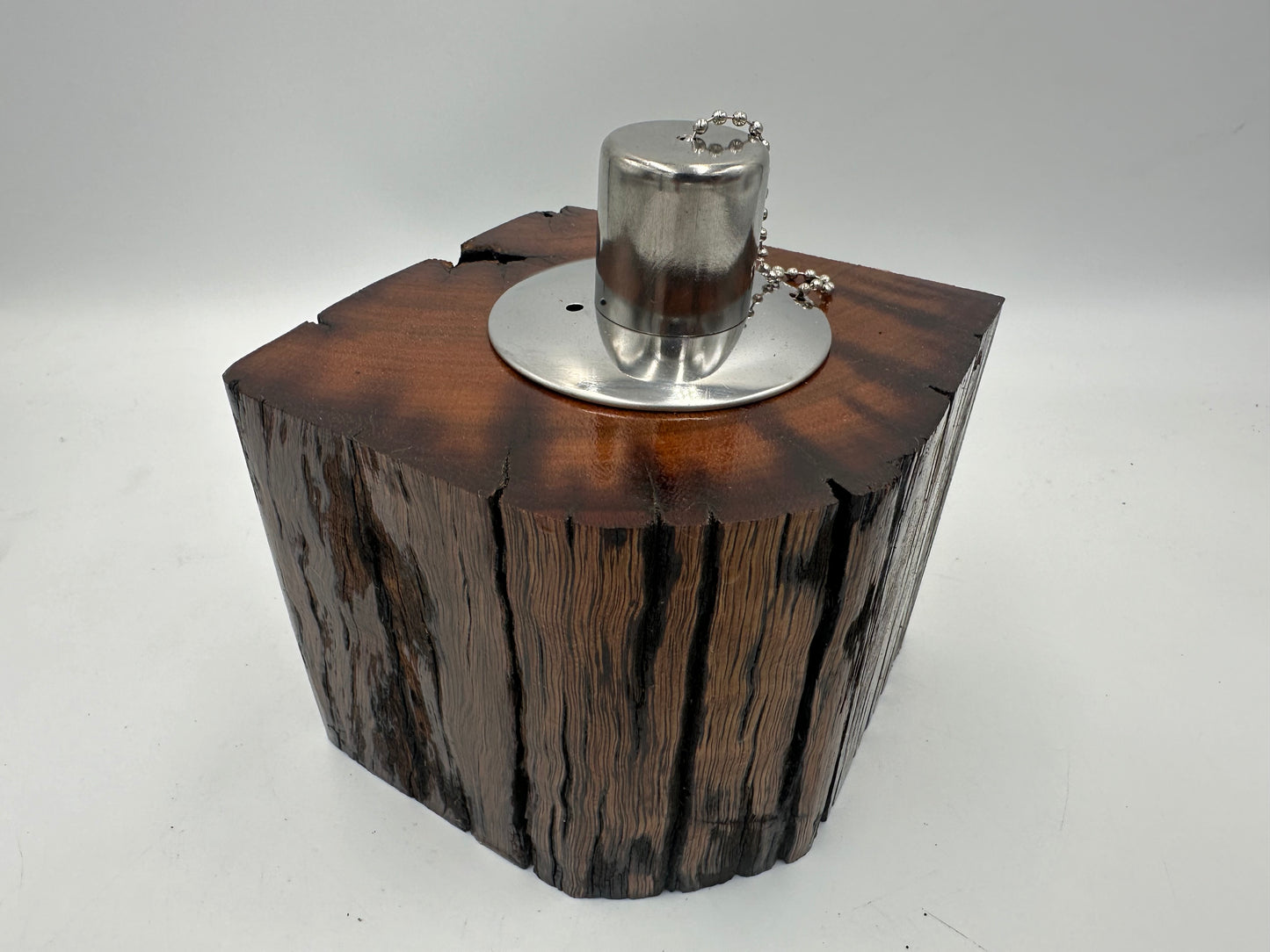 Recycled Wooden Oil Burner Small 102