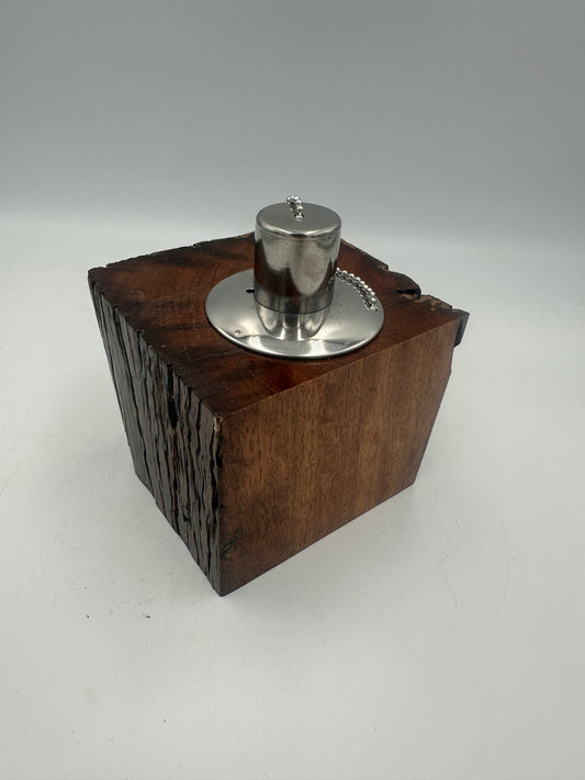 Recycled Wooden Oil Burner Small 3