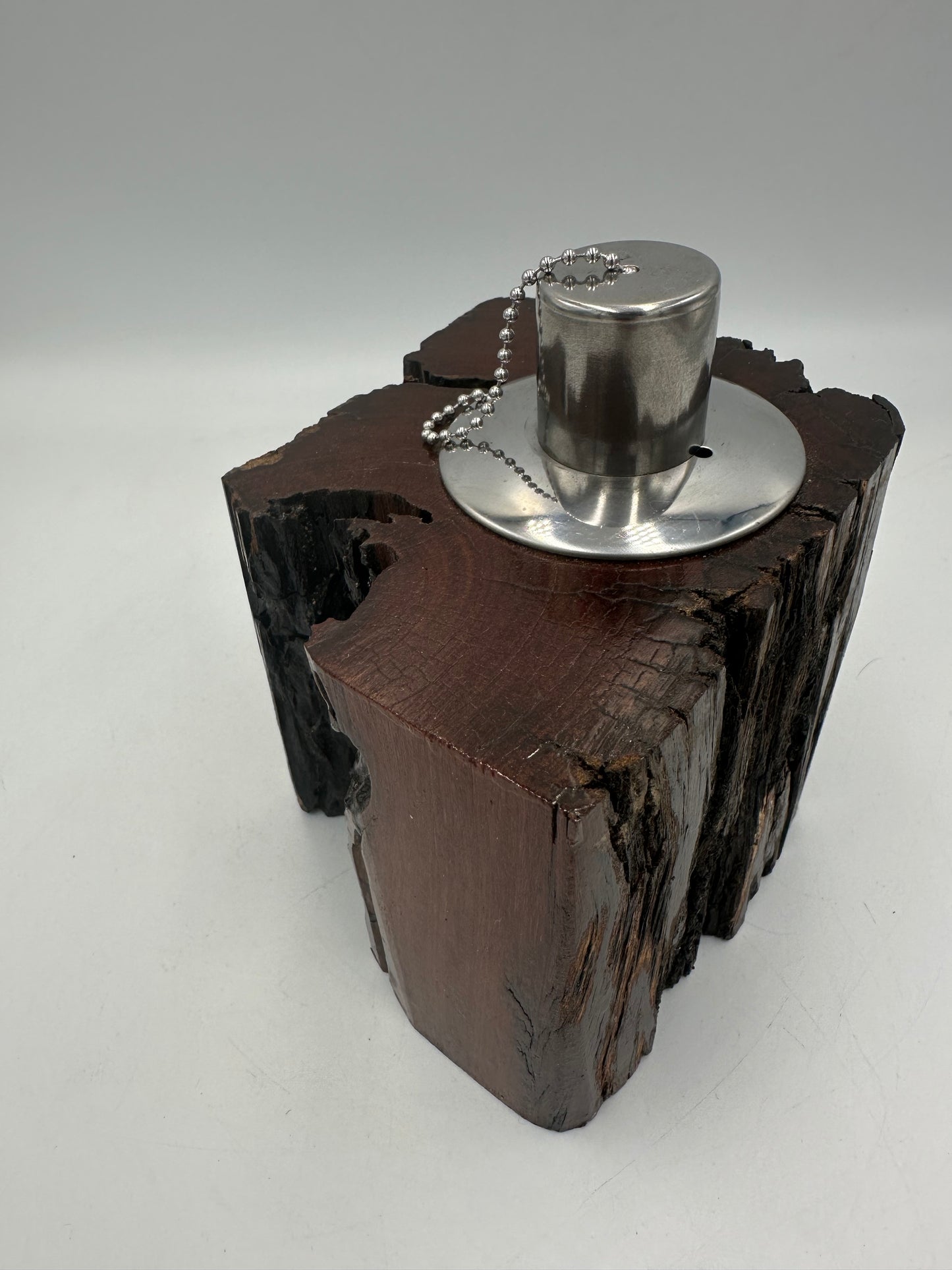 Recycled Wooden Oil Burner Small 28