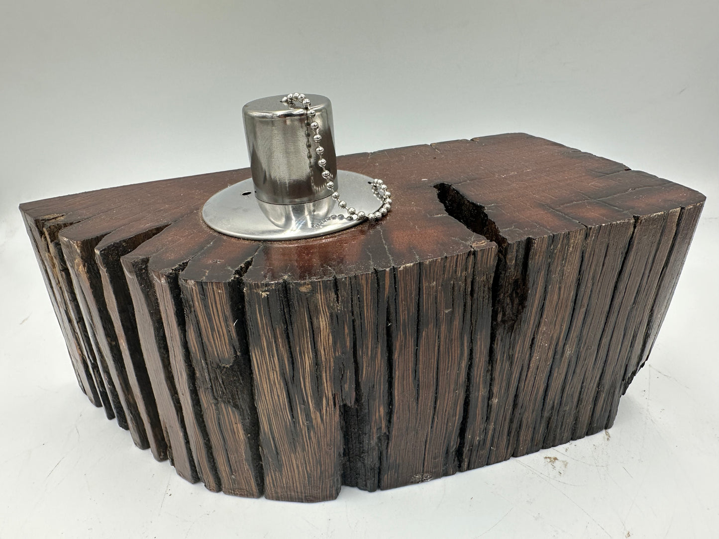 Recycled Wooden Oil Burner Large 13