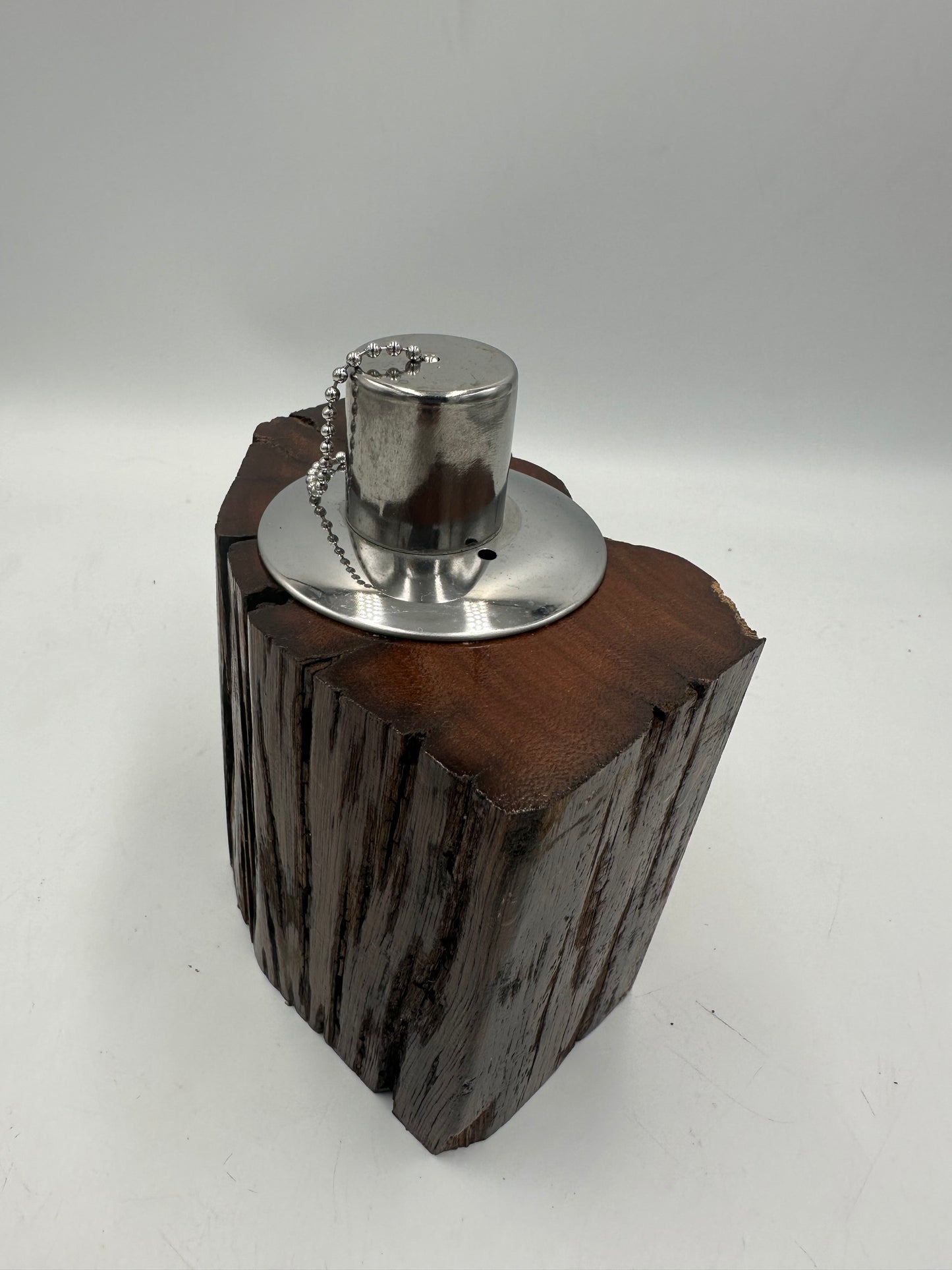 Recycled Wooden Oil Burner Small 27