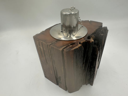 Recycled Wooden Oil Burner Small 71