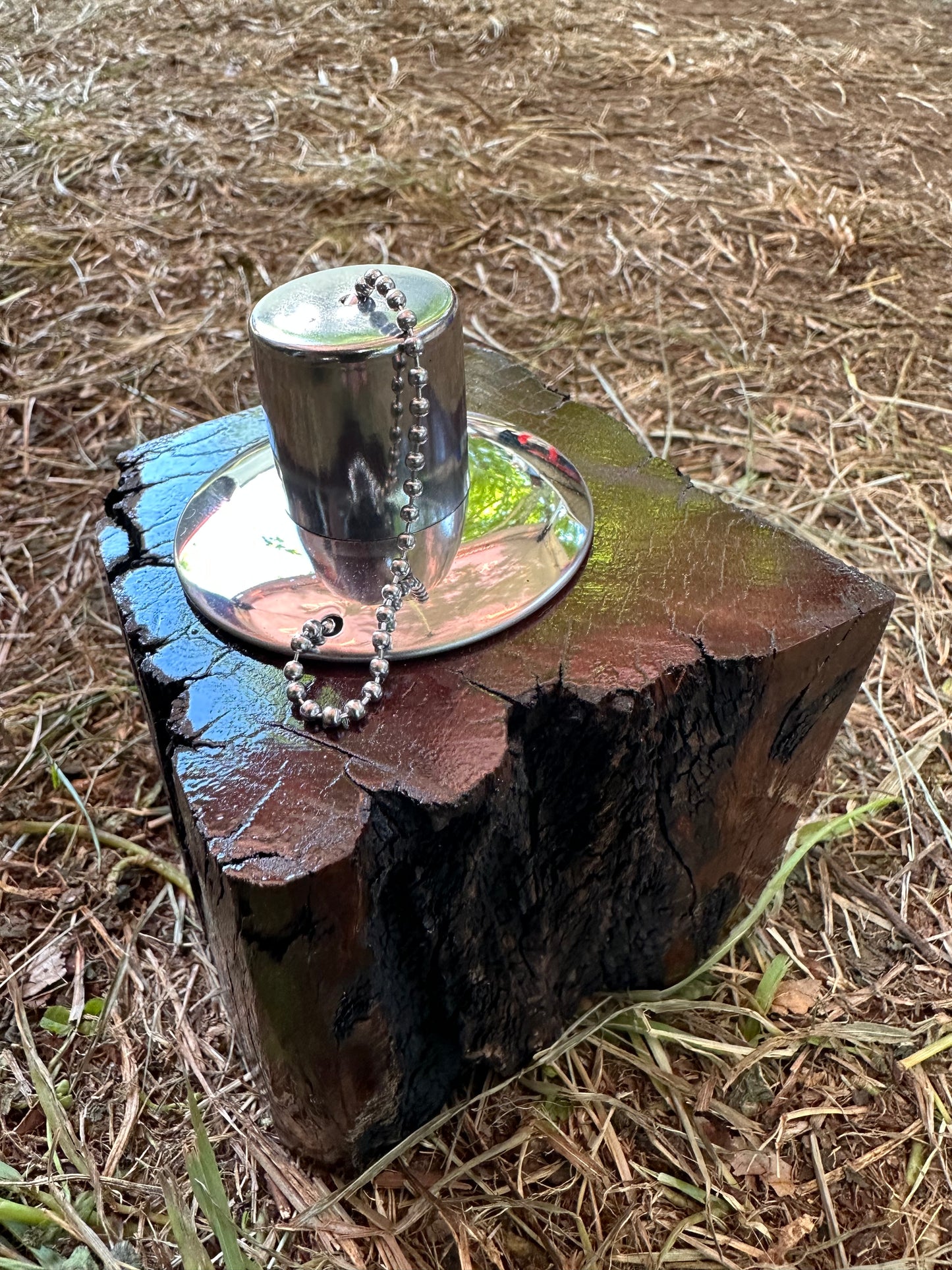 Recycled Wooden Oil Burner Small 101