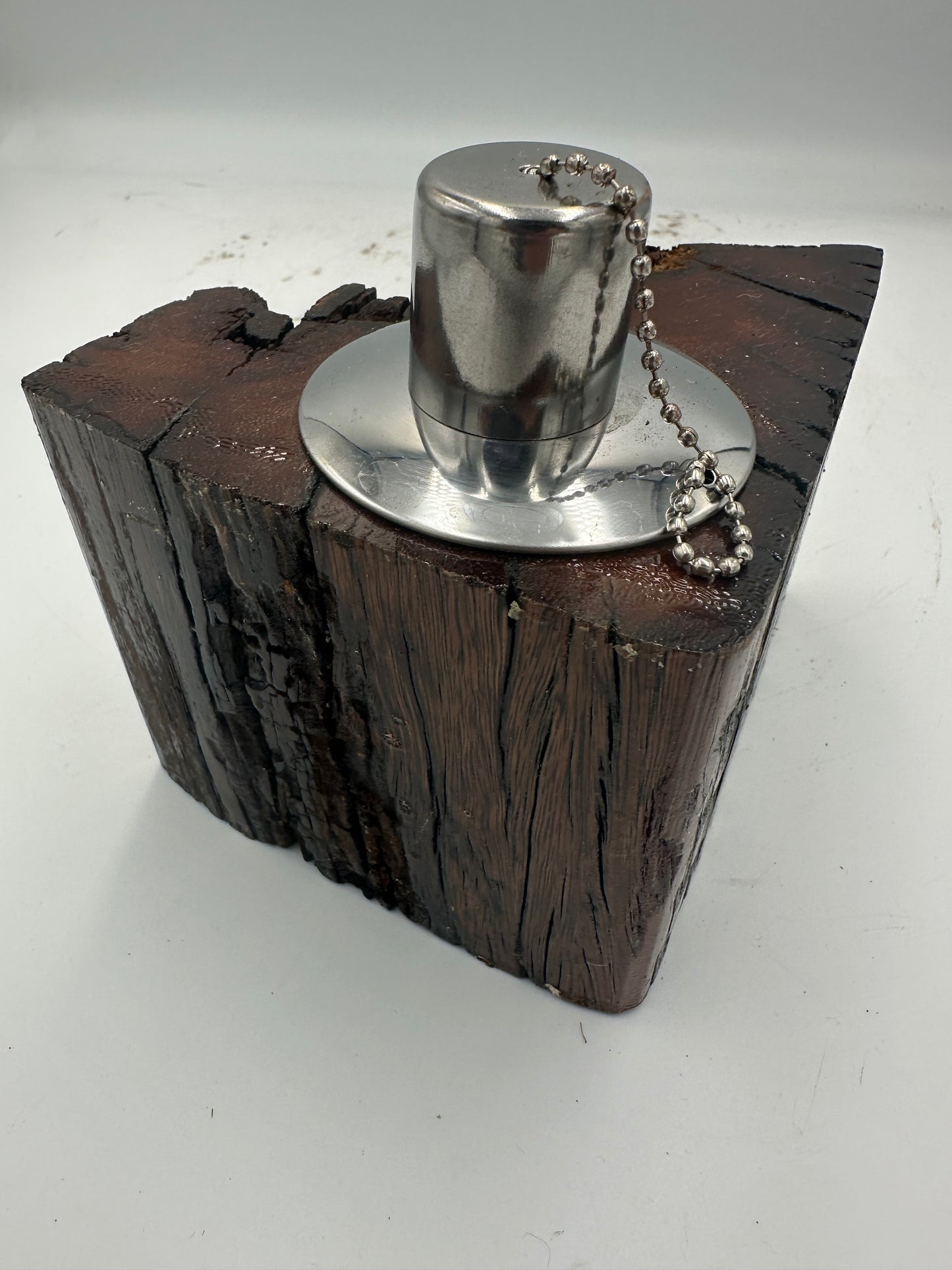 Recycled Wooden Oil Burner Small 86