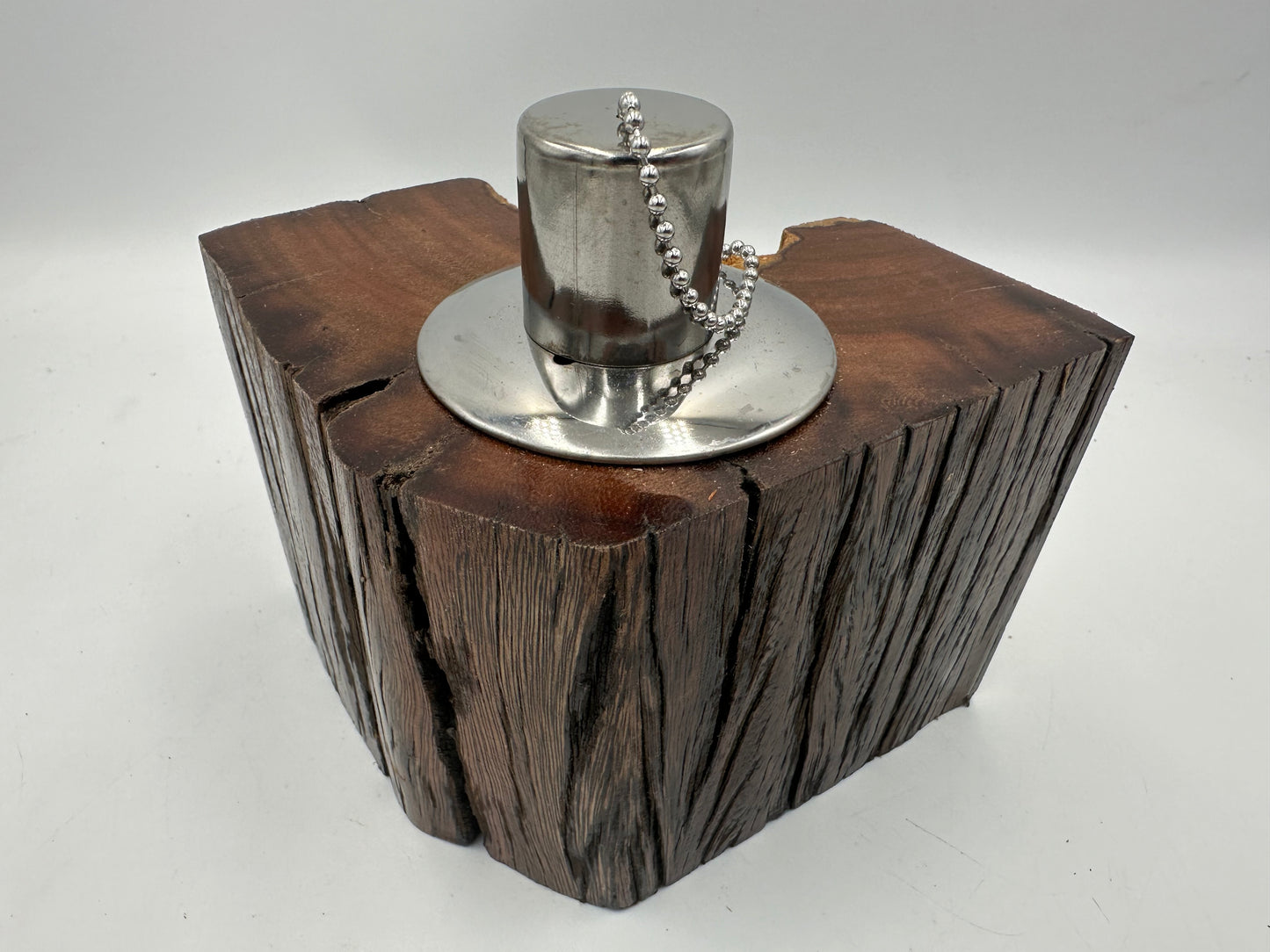 Recycled Wooden Oil Burner Small 59