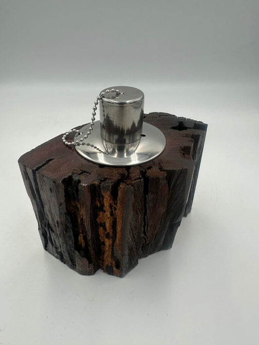 Recycled Wooden Oil Burner Small 9