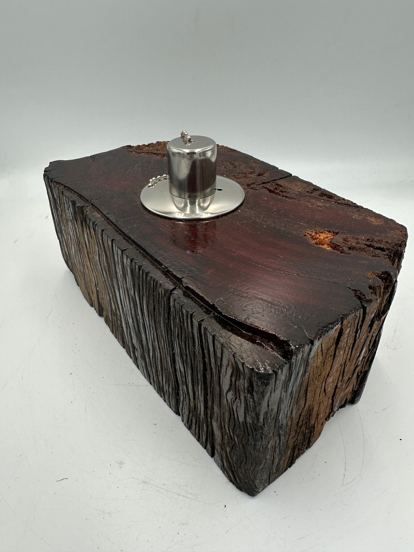 Recycled Wooden Oil Burner Large 77