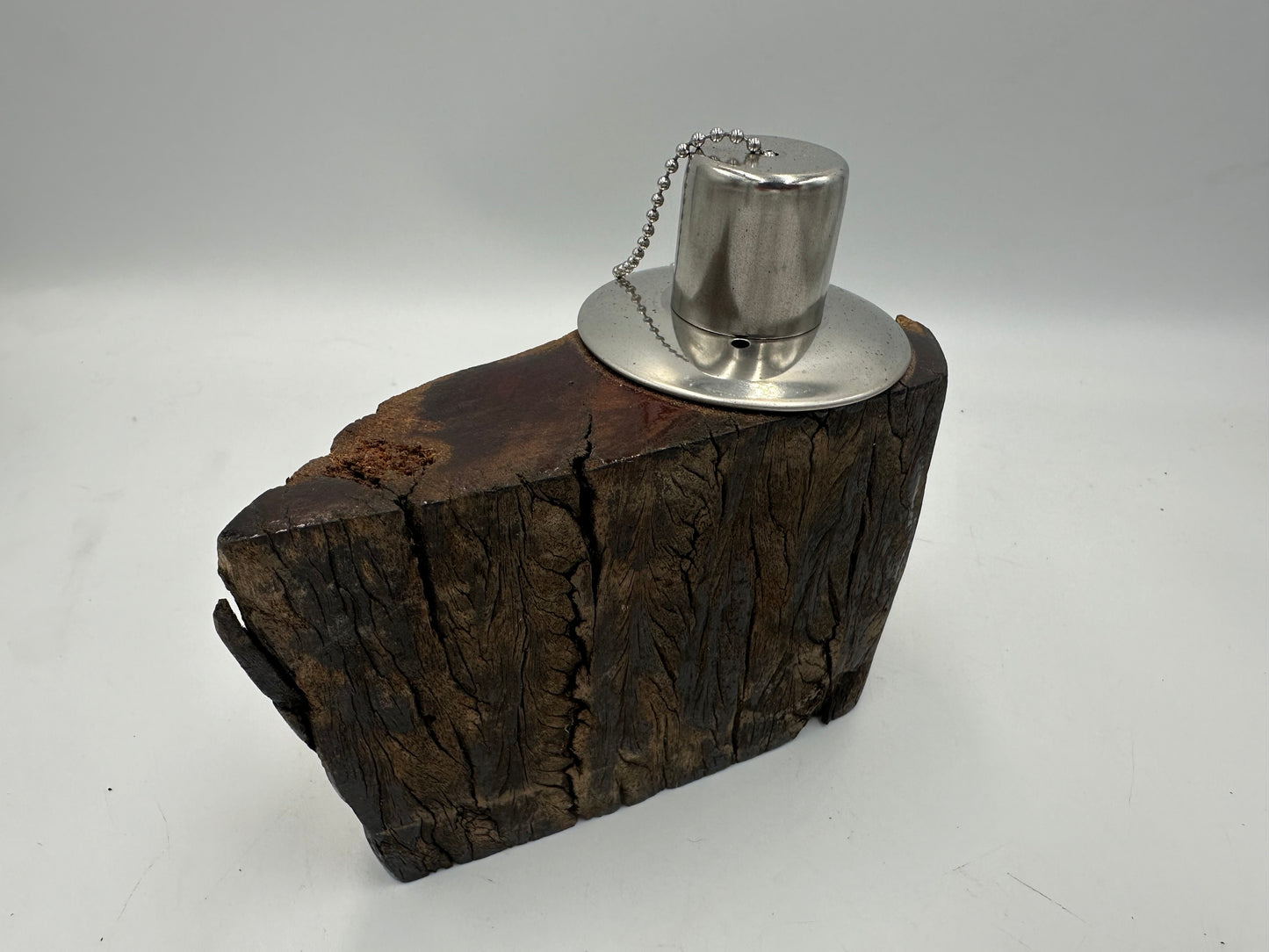 Recycled Wooden Oil Burner Small 48