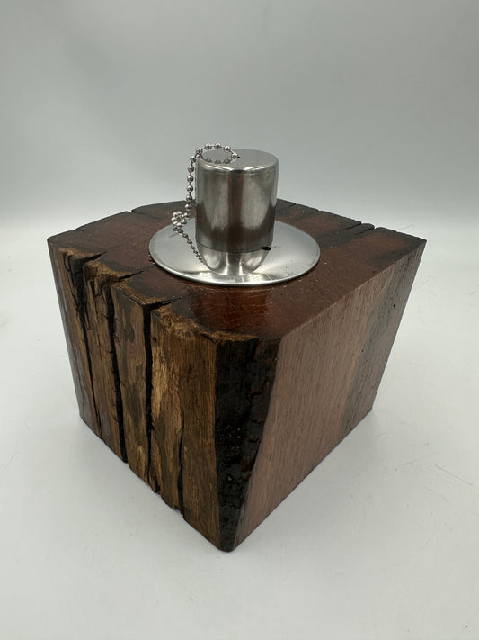 Recycled Wooden Oil Burner Small 69