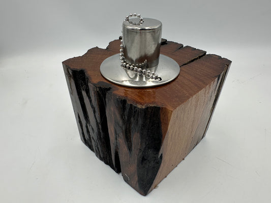 Recycled Wooden Oil Burner Small 79