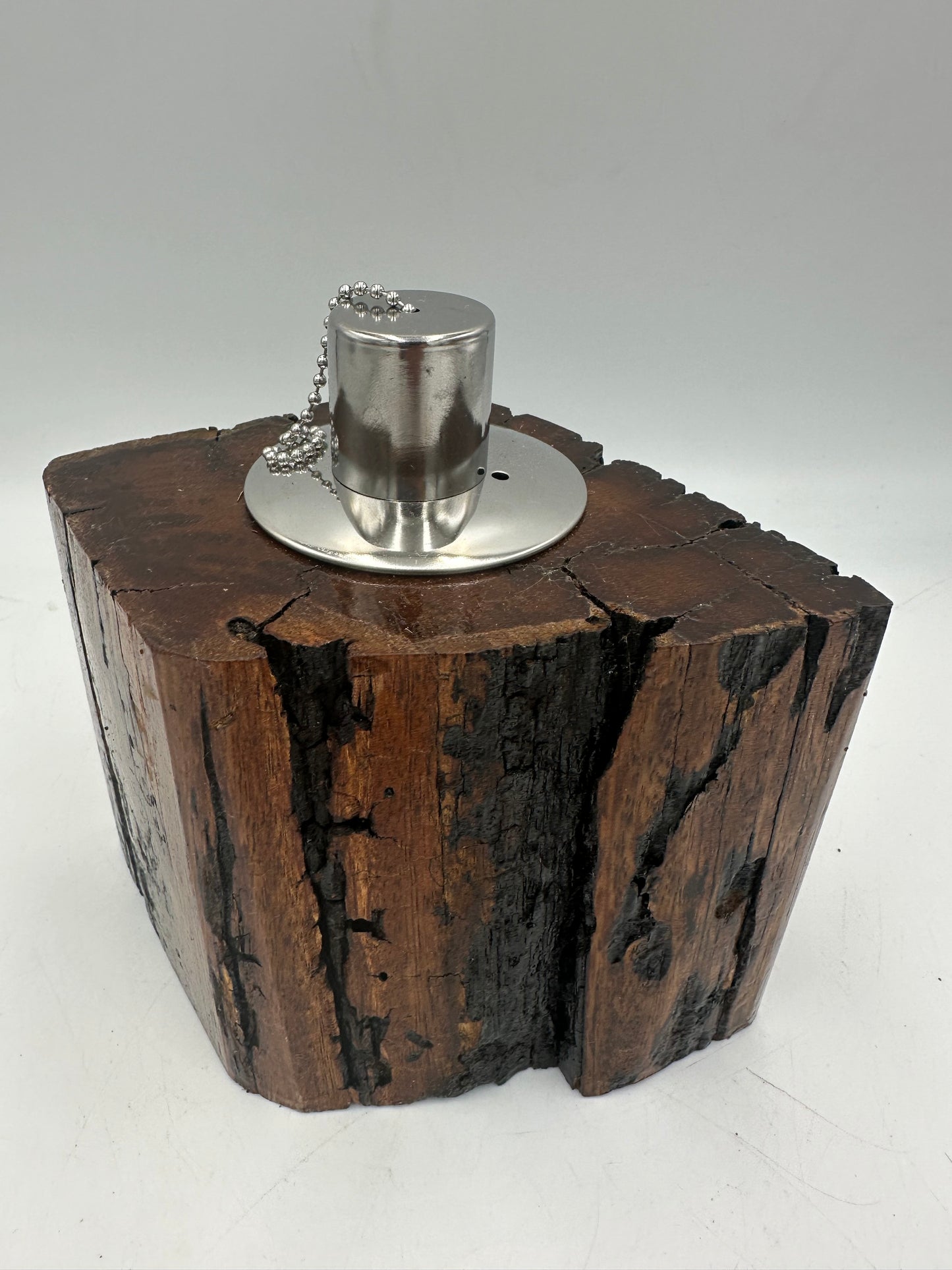 Recycled Wooden Oil Burner Small 110