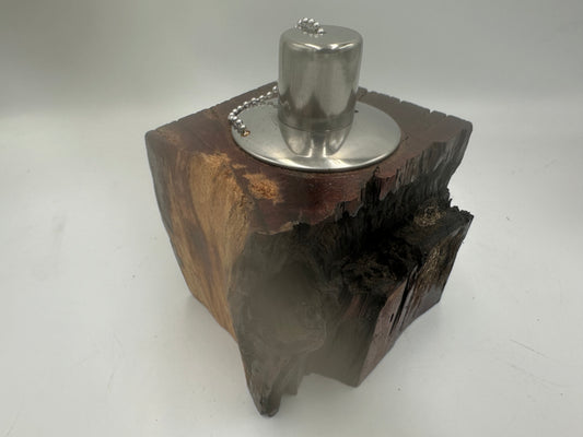 Recycled Wooden Oil Burner Small 66