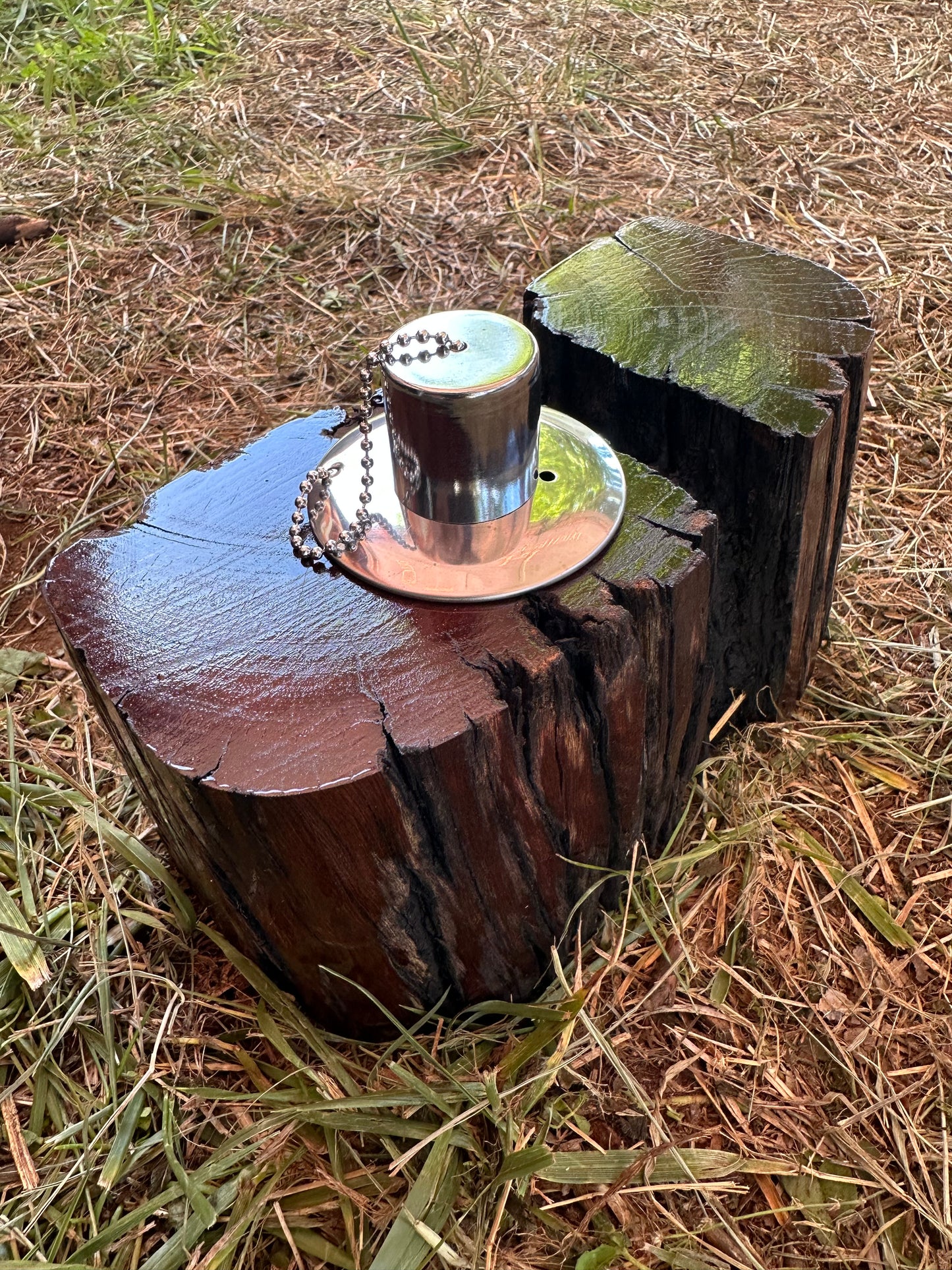 Recycled Wooden Oil Burner Large 30