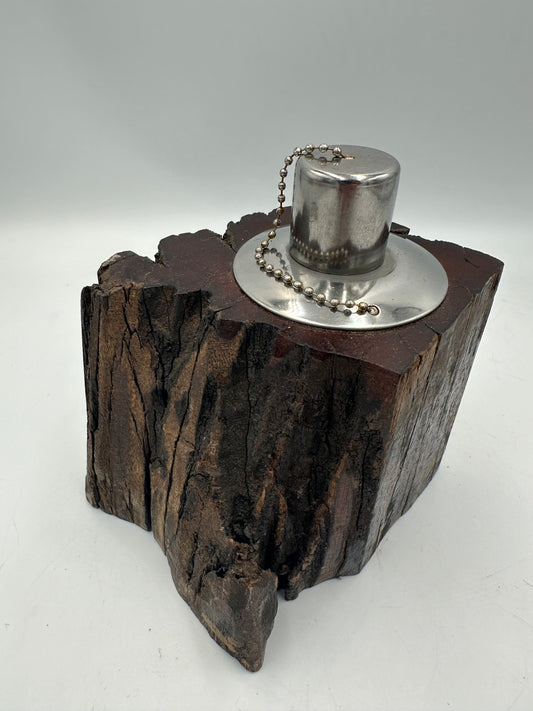 Recycled Wooden Oil Burner Small 86