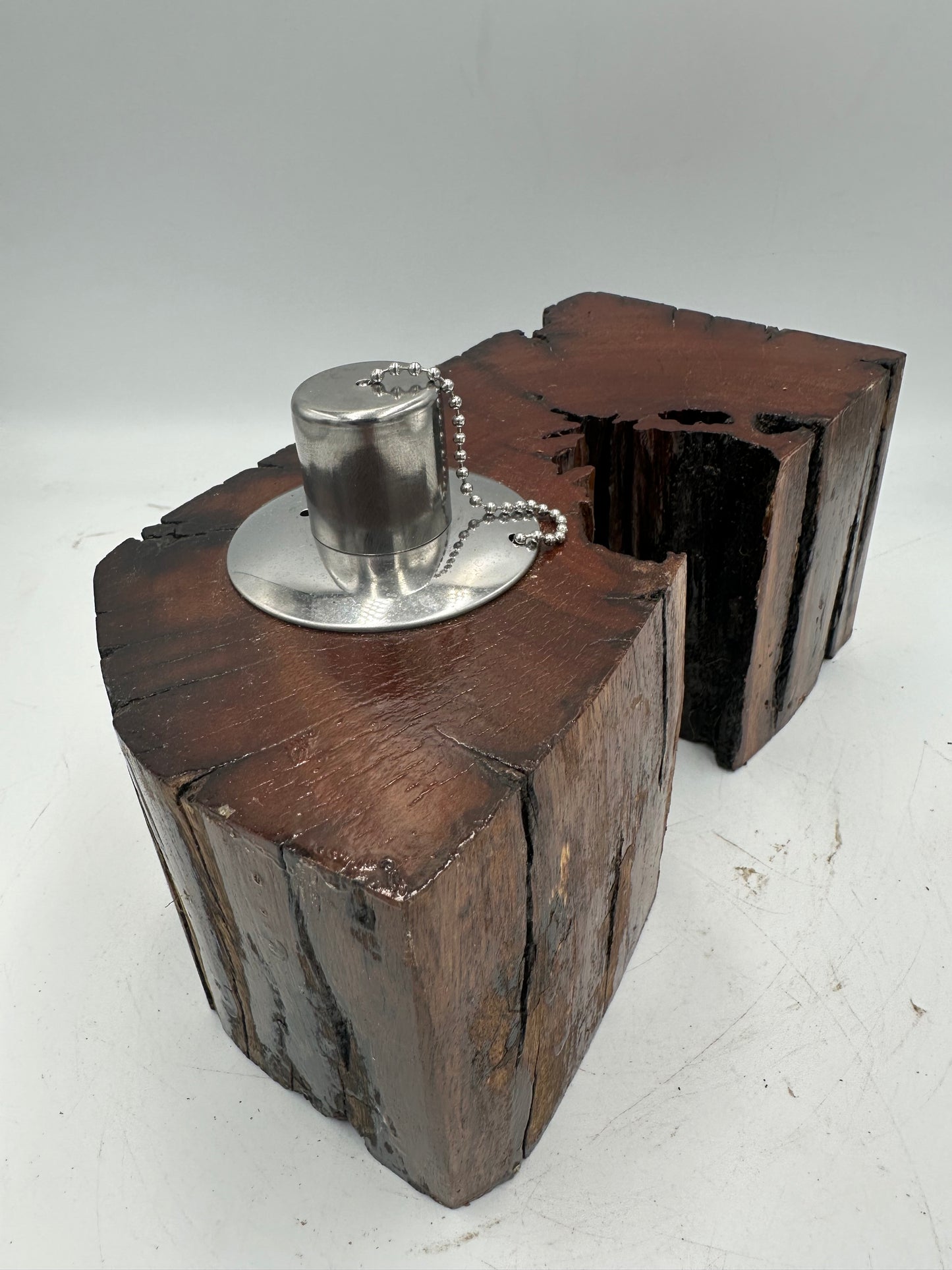 Recycled Wooden Oil Burner Large 99