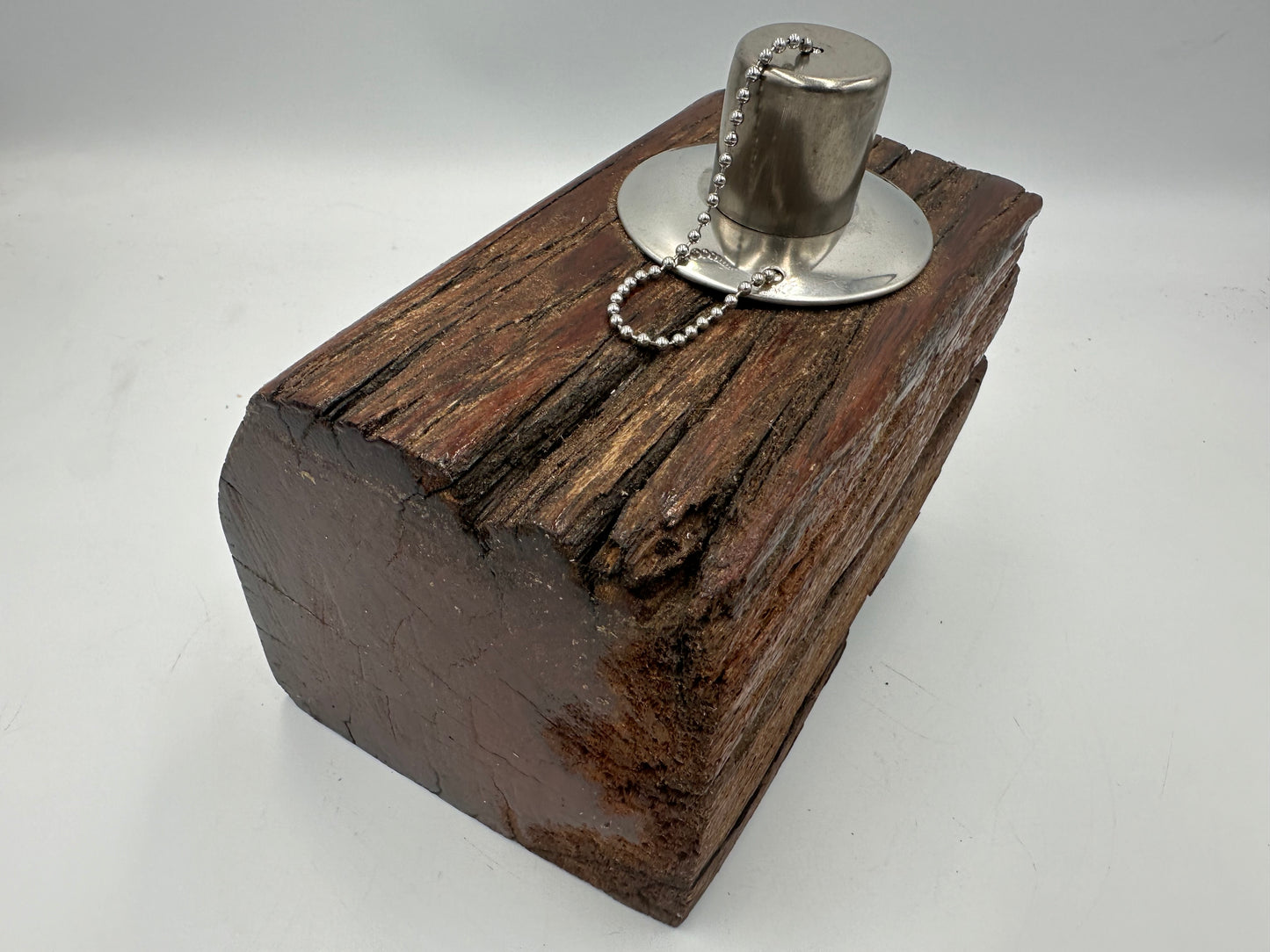 Recycled Wooden Oil Burner Small 54