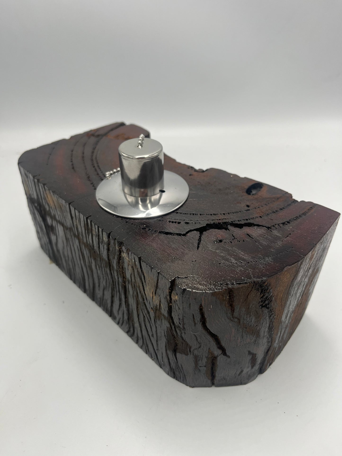 Recycled Wooden Oil Burner Large 7