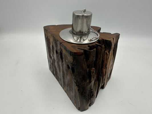 Recycled Wooden Oil Burner Small 33