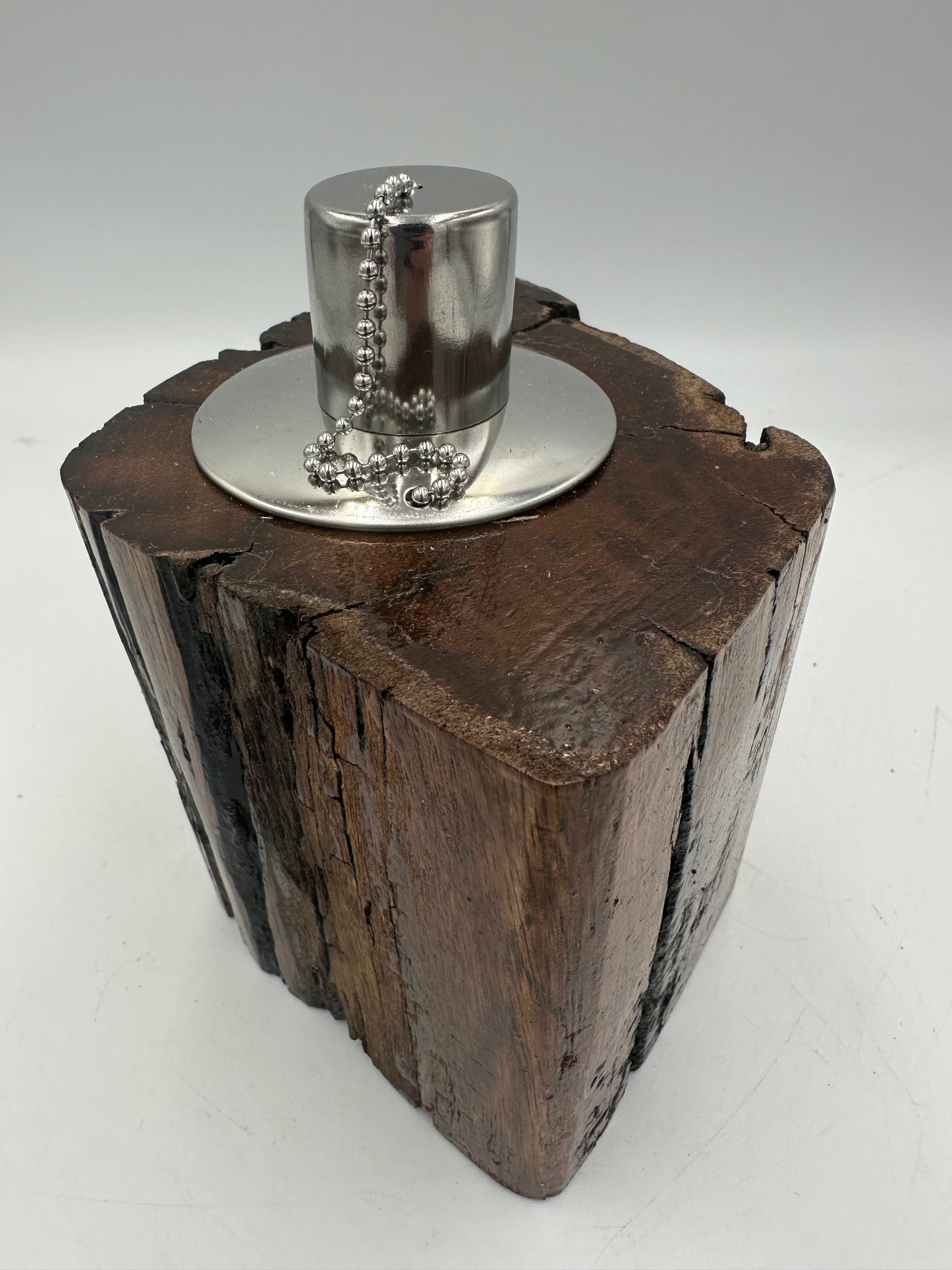 Recycled Wooden Oil Burner Small 110