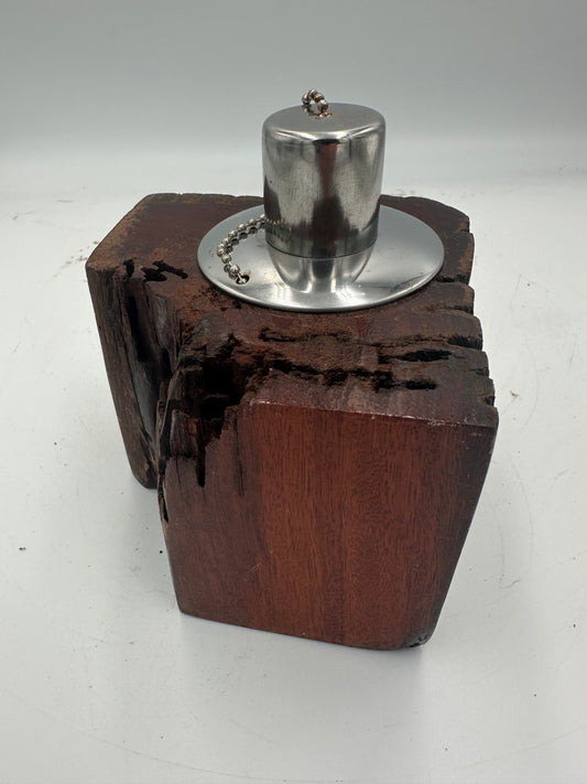 Recycled Wooden Oil Burner Small 91