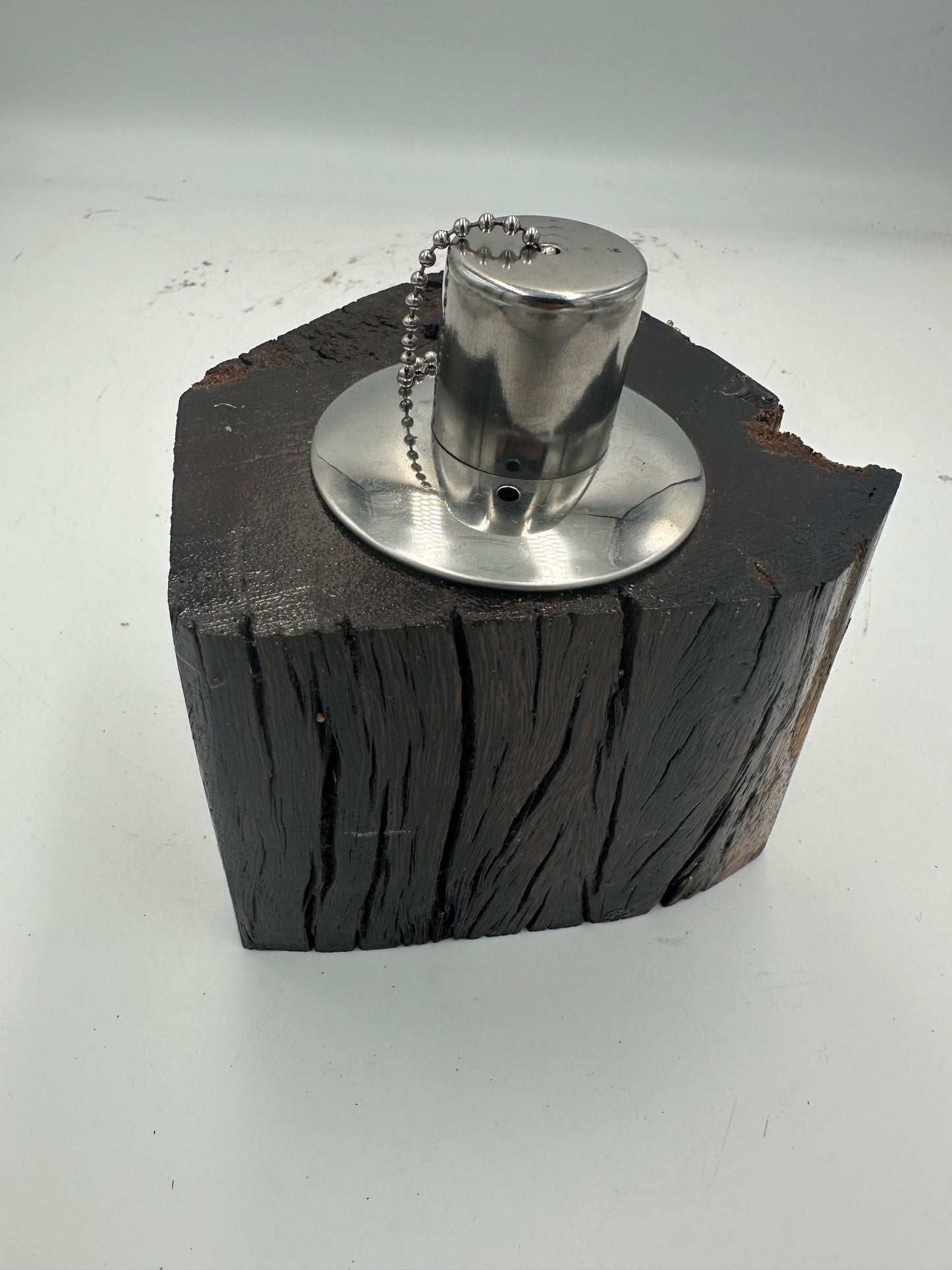 Recycled Wooden Oil Burner Small  81