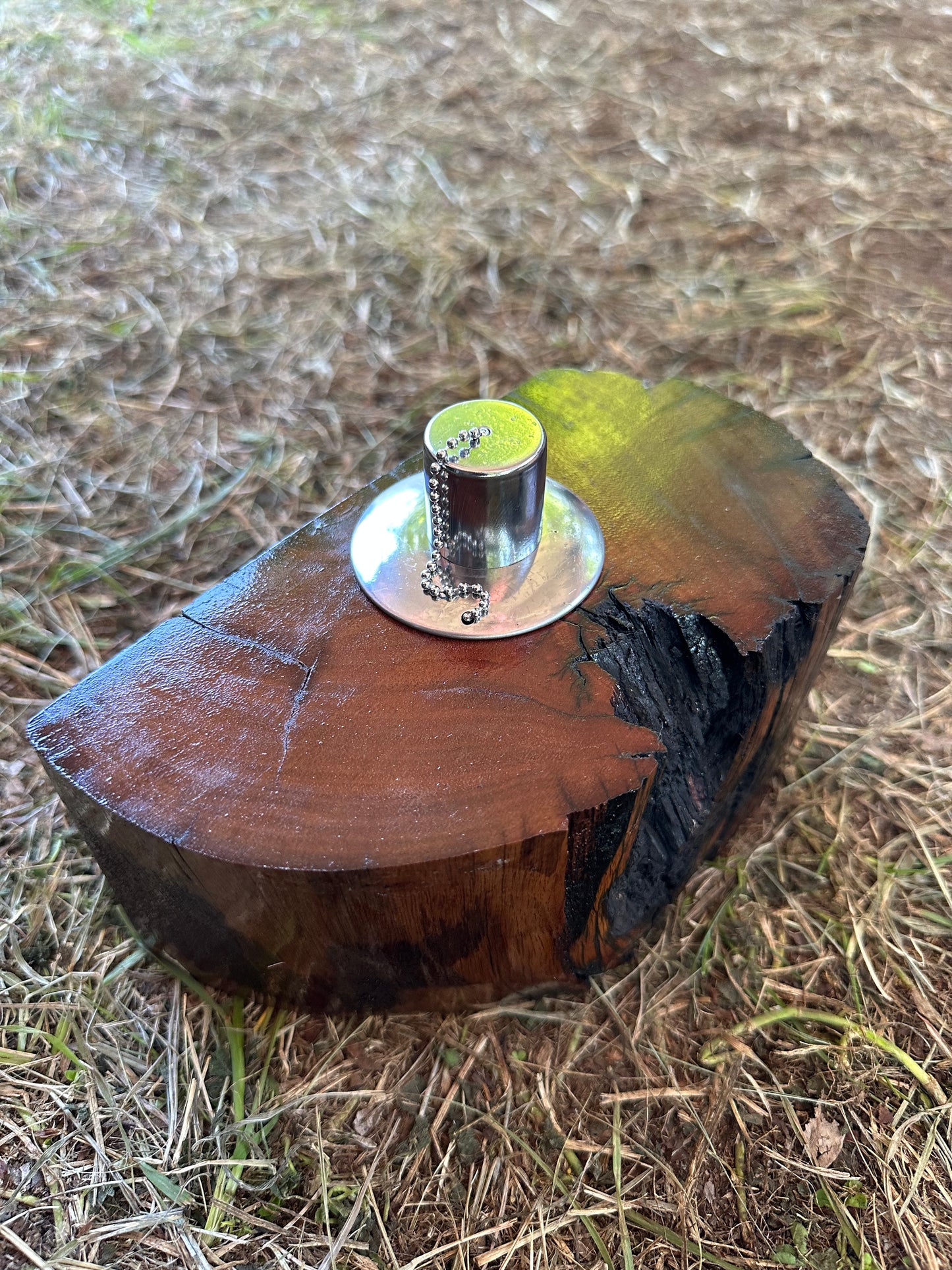 Recycled Wooden Oil Burner 100