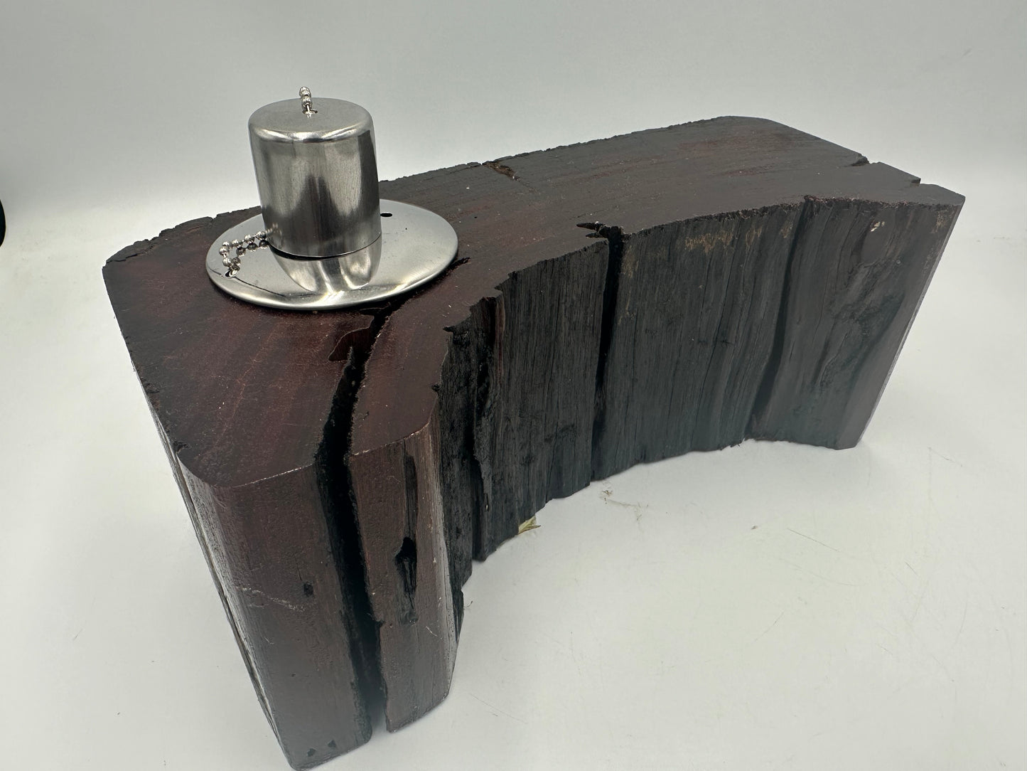 Recycled Wooden Oil Burner Large 31