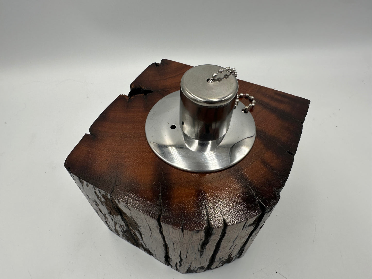 Recycled Wooden Oil Burner Small 102