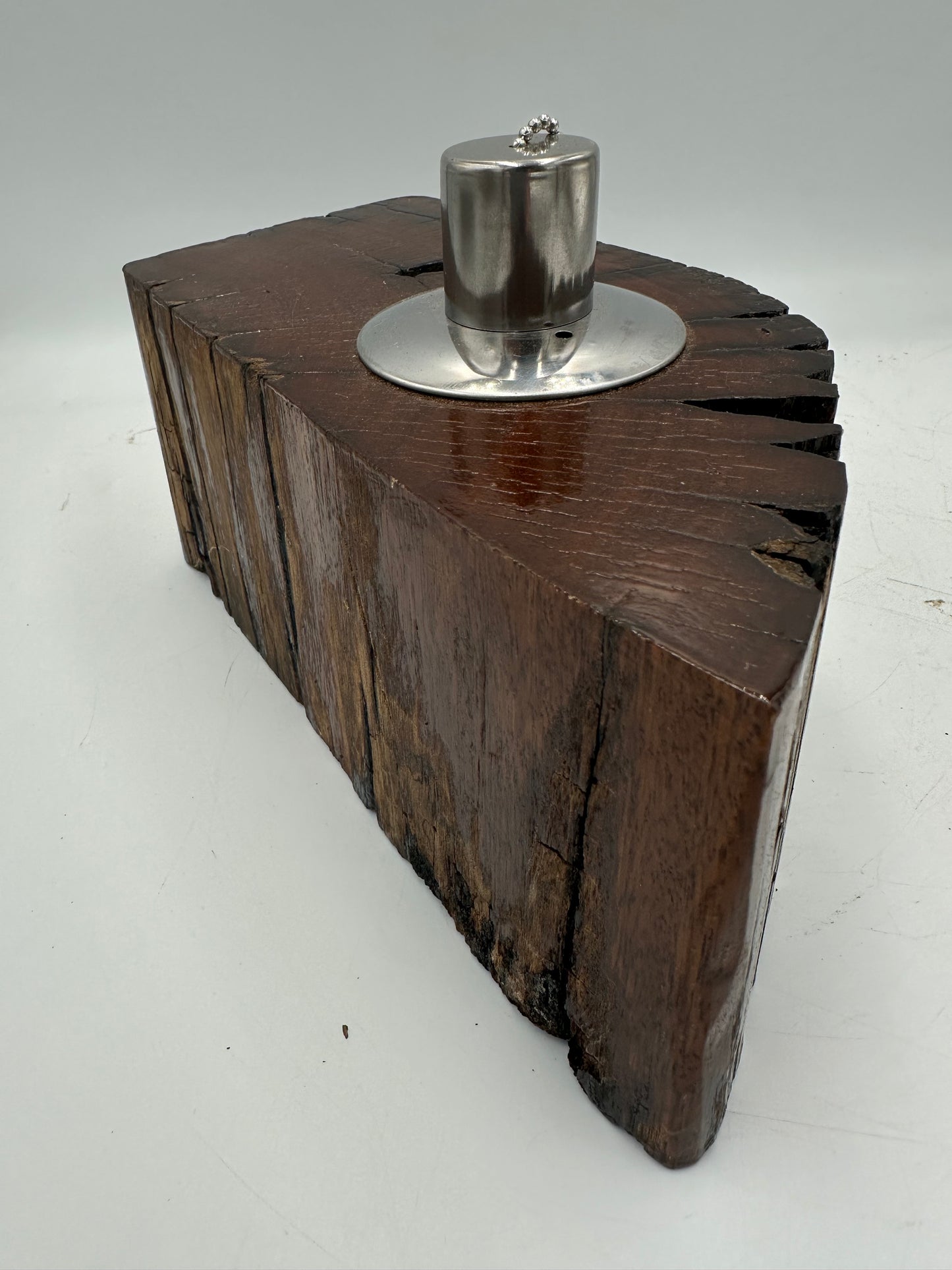 Recycled Wooden Oil Burner Large 13