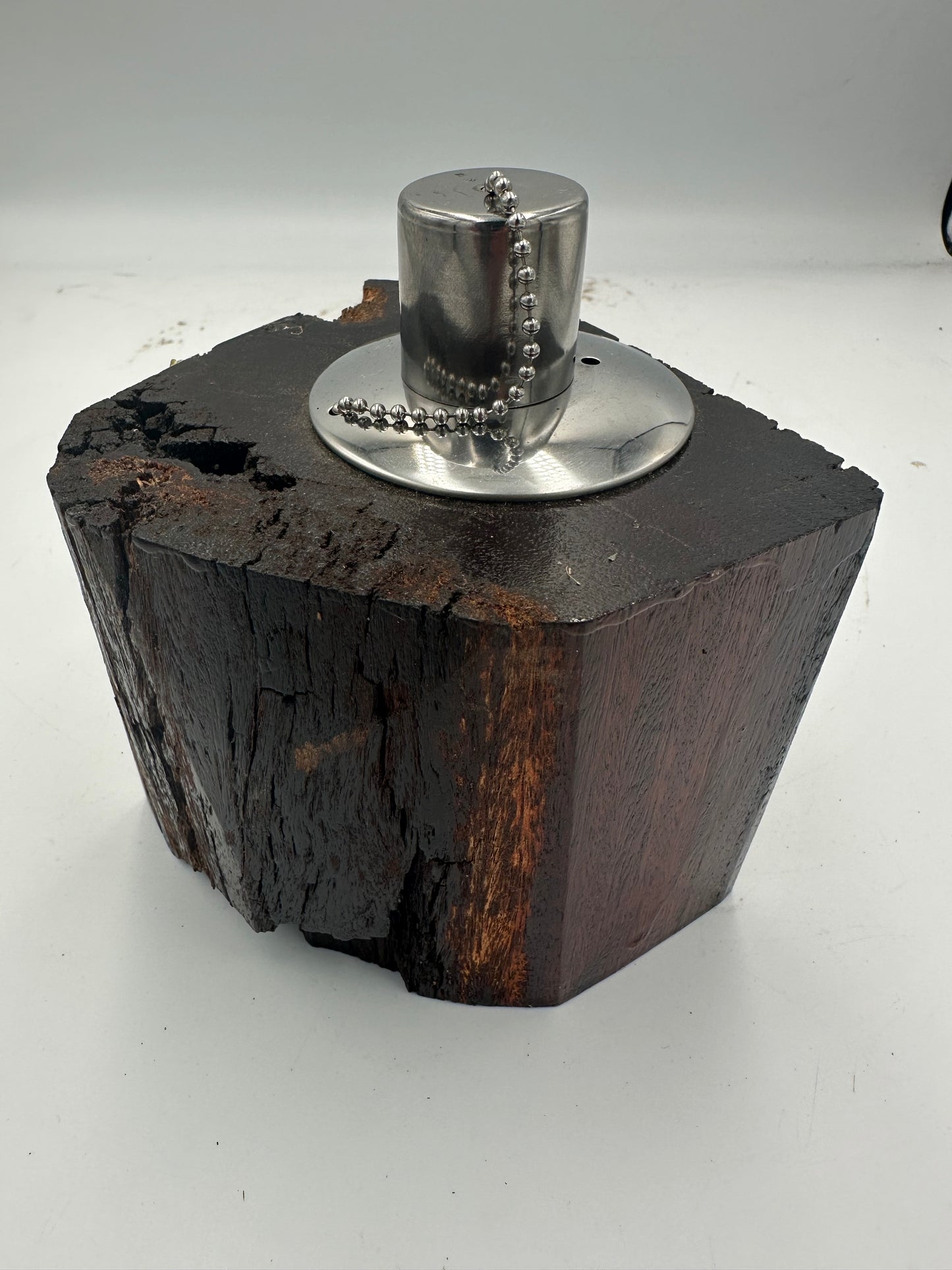 Recycled Wooden Oil Burner Small  81