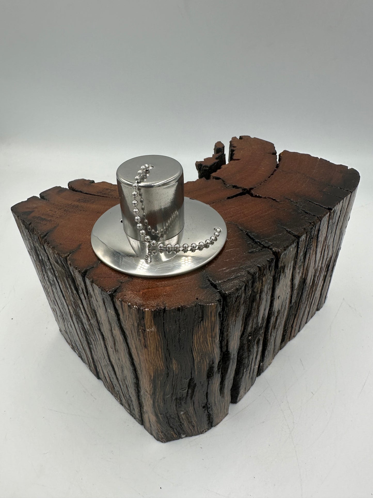 Recycled Wooden Oil Burner Large 94