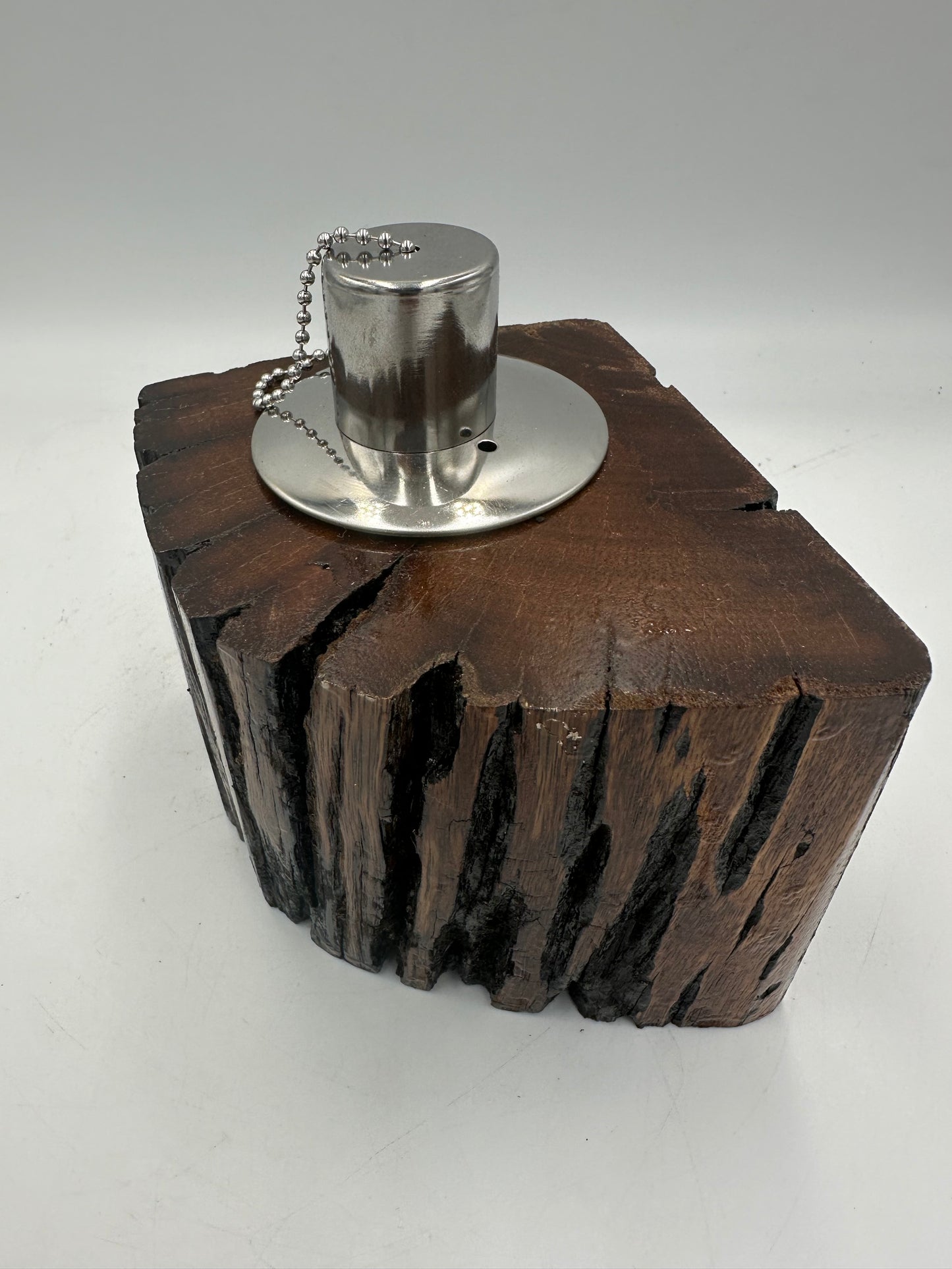 Recycled Wooden Oil Burner Small 106