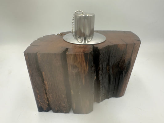 Recycled Wooden Oil Burner Small 62