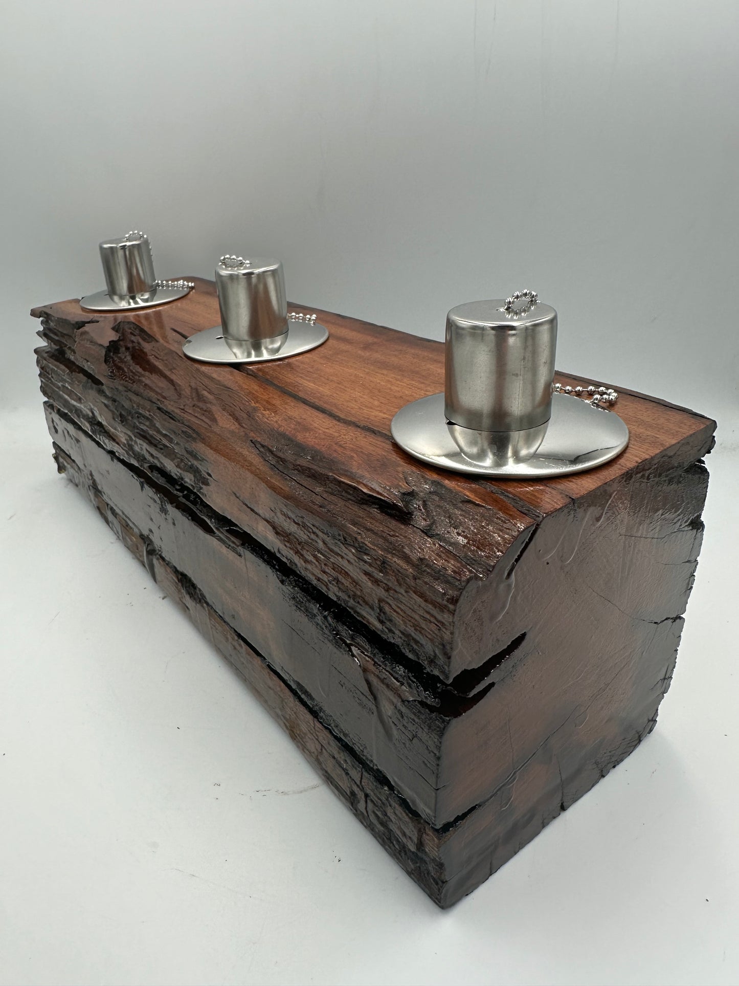 Log Recycled Wooden Oil Burner 76