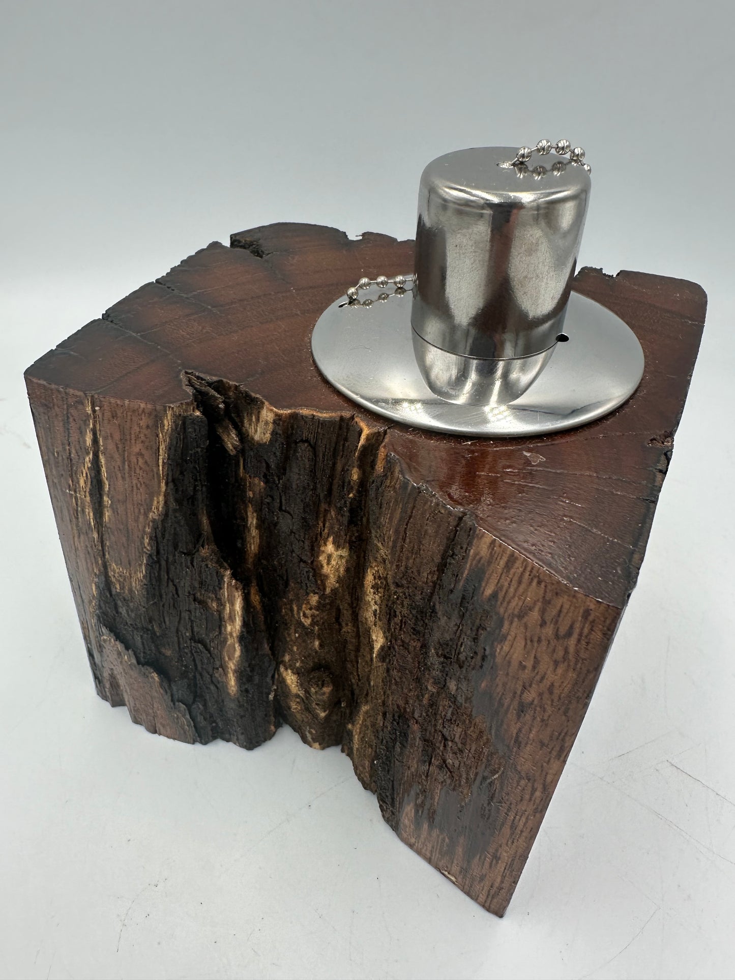 Recycled Wooden Oil Burner Small 109