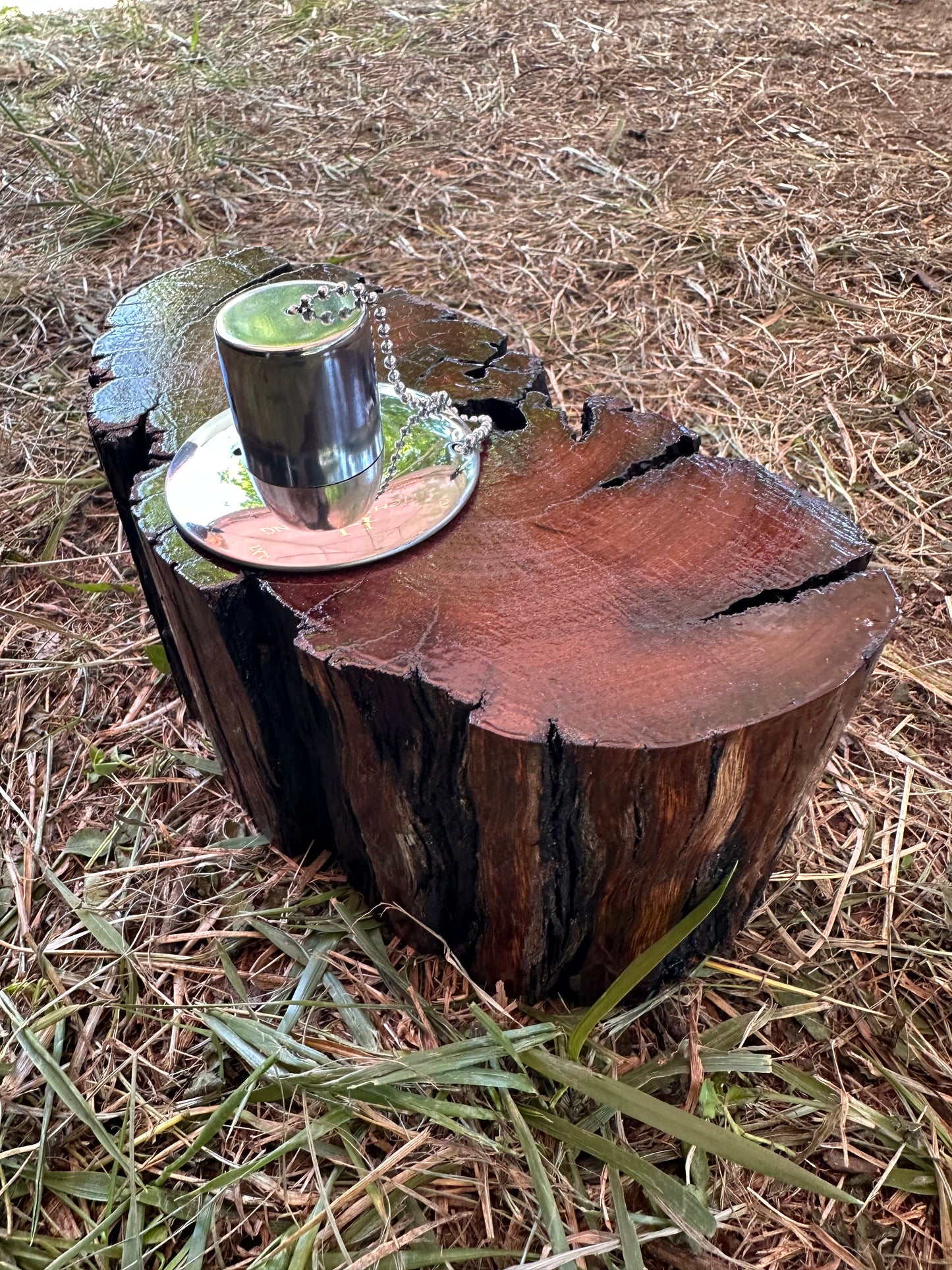 Recycled Wooden Oil Burner Large 40