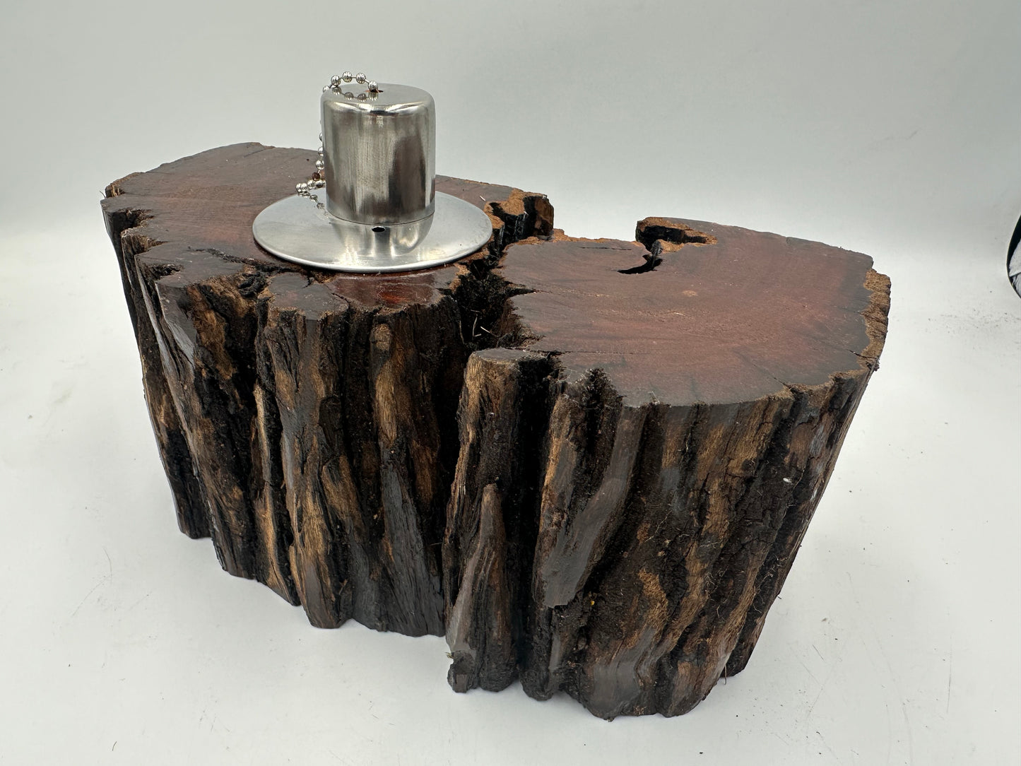 Recycled Wooden Oil Burner Large 19