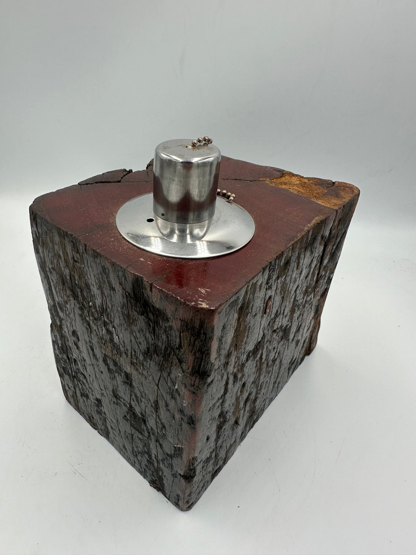 Recycled Wooden Oil Burner Small 60