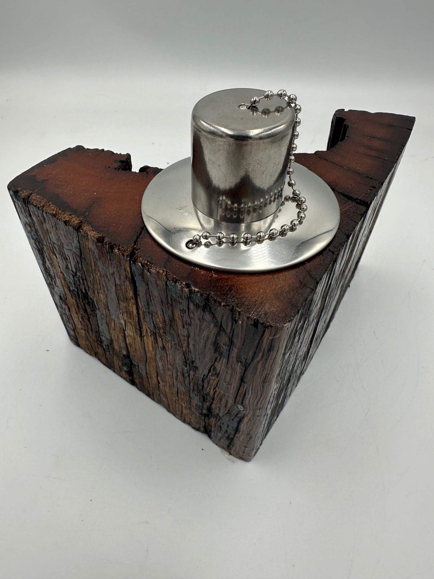 Recycled Wooden Oil Burner Small 68