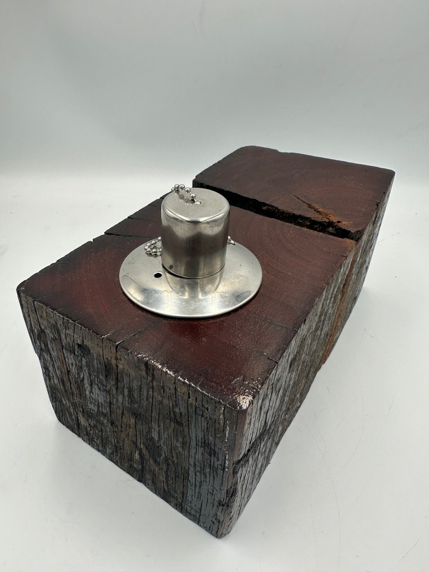 Recycled Wooden Oil Burner Large 51