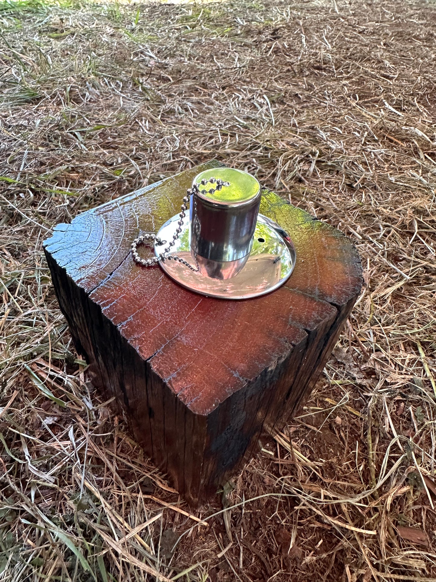 Recycled Wooden Insect Oil Burner Small 108