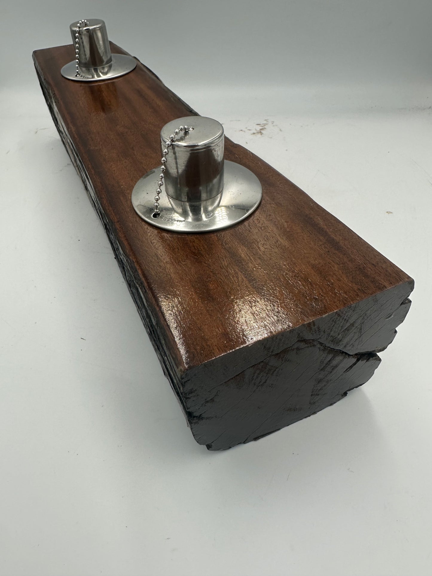 Log Recycled Wooden Oil Burner 18