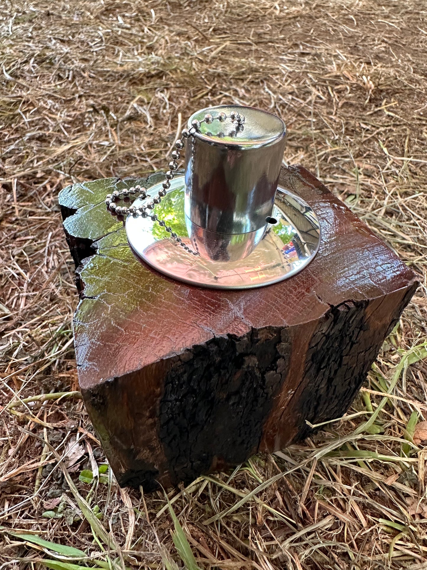 Recycled Wooden Oil Burner Small 101