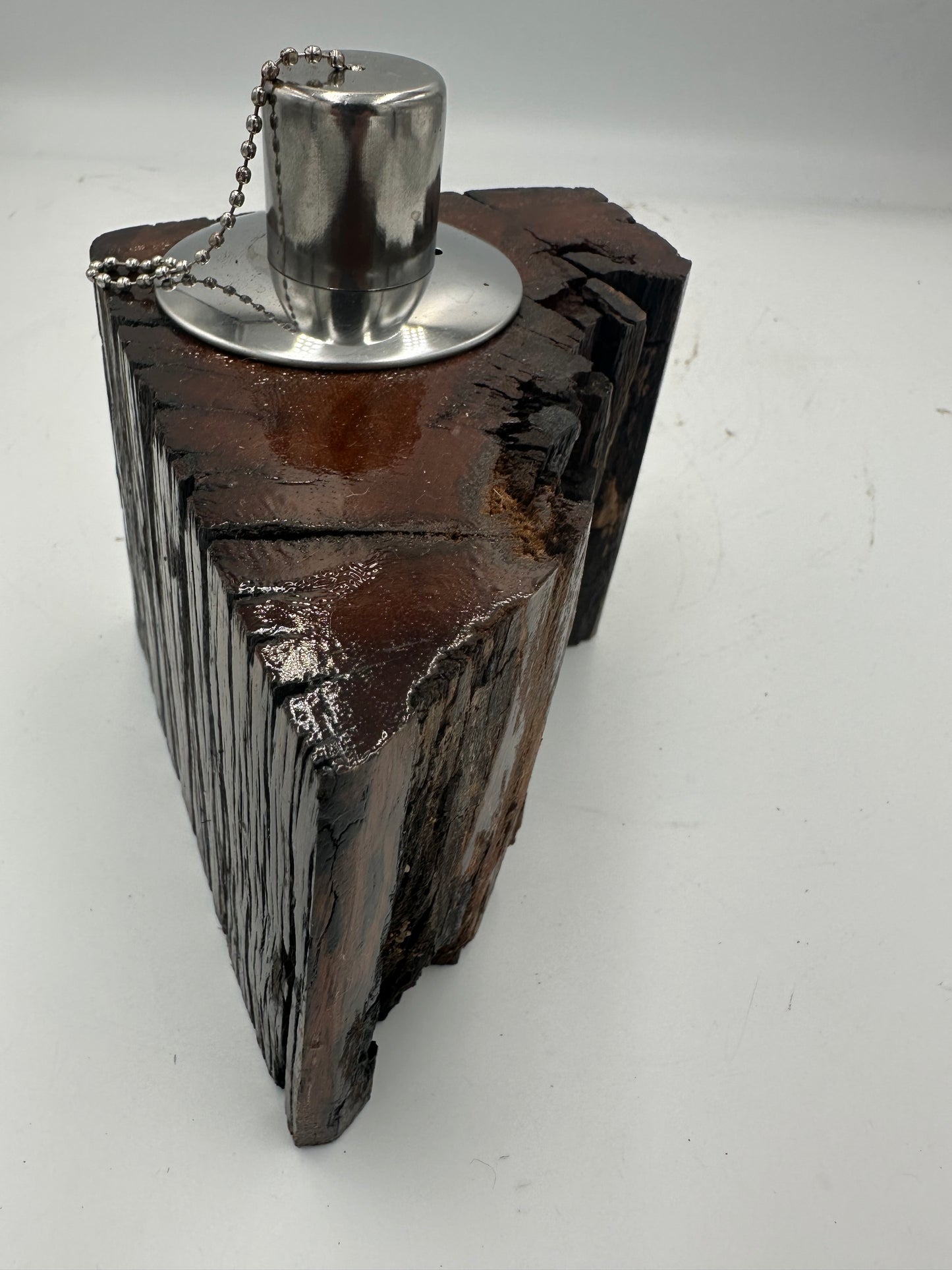 Recycled Wooden Oil Burner Small 86