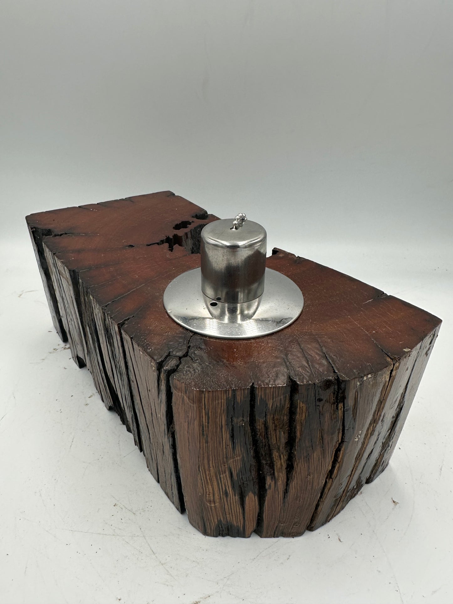 Recycled Wooden Oil Burner Large 99