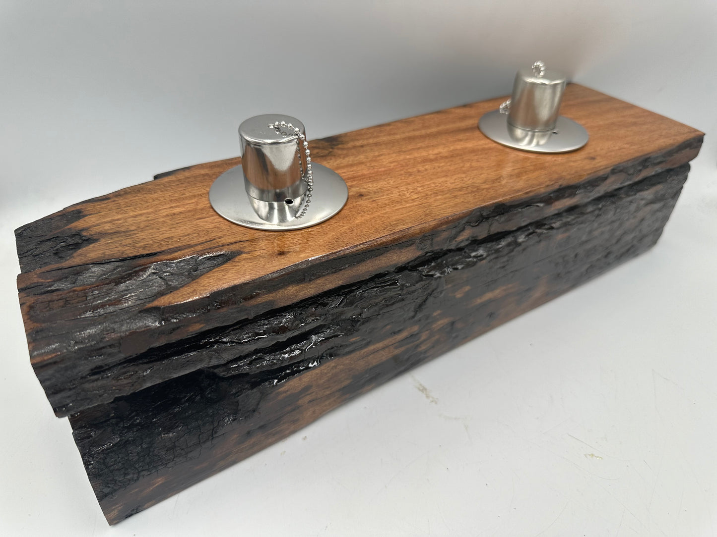 Log Recycled Wooden Oil Burner 11