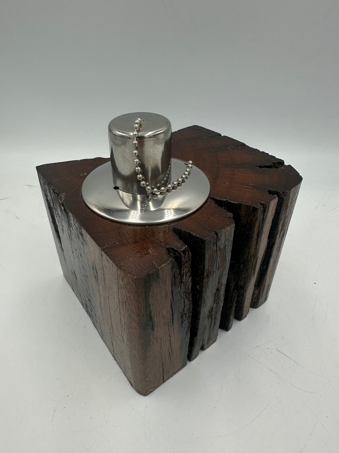 Recycled Wooden Oil Burner Small 109