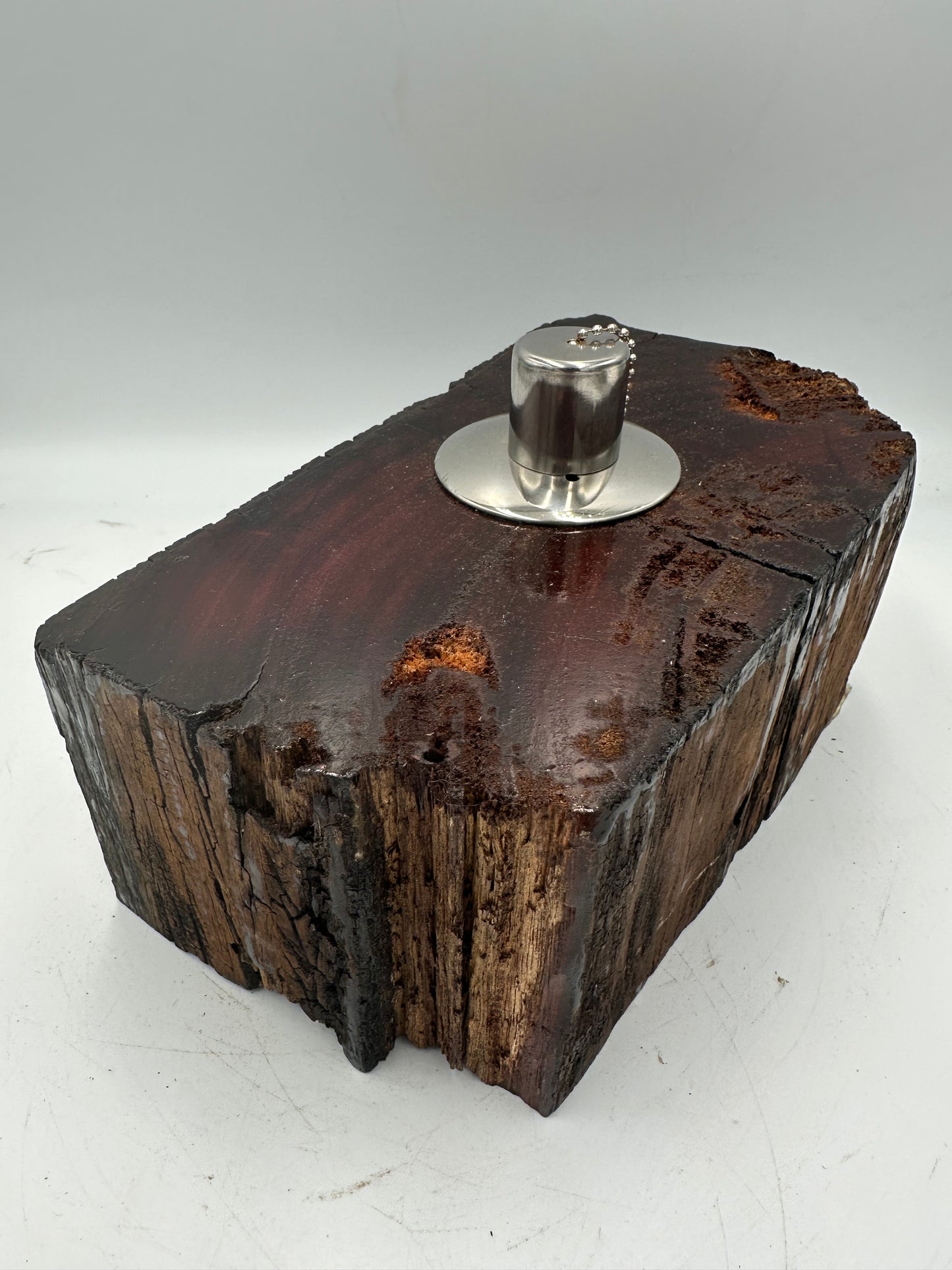 Recycled Wooden Oil Burner Large 77