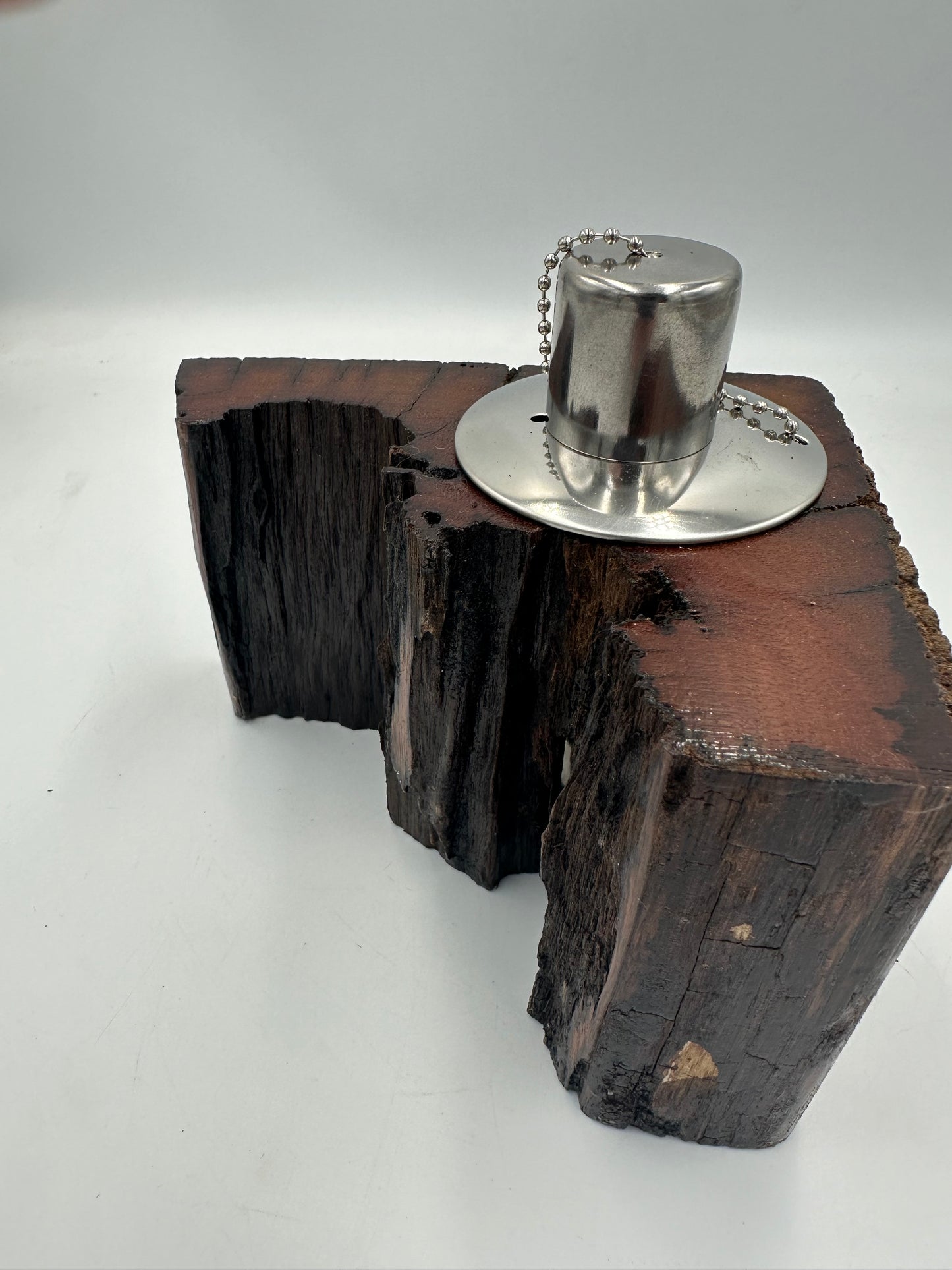 Recycled Wooden Oil Burner Small 68